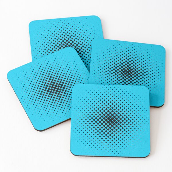 Item preview, Black Dots with cyan background designed and sold by Md Rashid  Hasan.