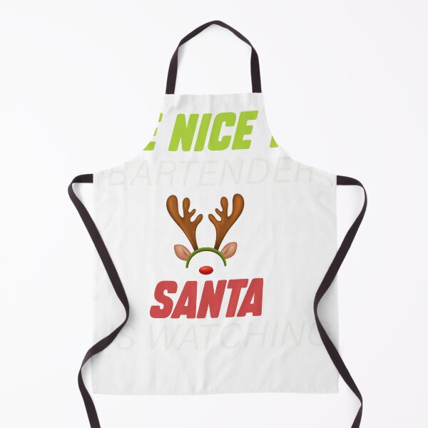 Item preview, Be Nice To The Bartender Santa Is Watching Christmas Funny designed and sold by designreb.