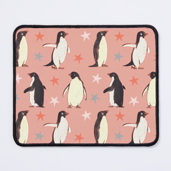 Item preview, Adélie Penguin - Cute Pink and Black Bird Illustration Pattern  designed and sold by TheRainbowRoom.