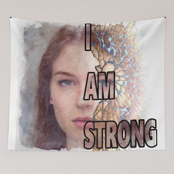 Item preview, I Am Strong (Affirmation Poster) designed and sold by rgbguy.