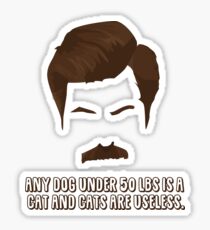 Ron Swanson - CatDog Sticker