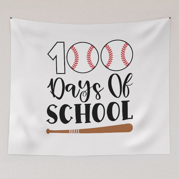 Item preview, 100 Days Of School Baseball 100th Days Teacher Kids designed and sold by clothesy7.
