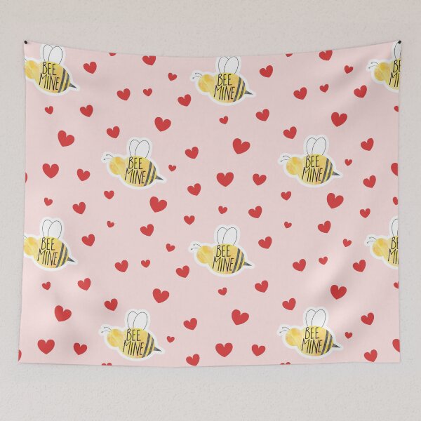 Item preview, Valentines gift- BEE mine - funny Valentines day pun designed and sold by hitechmom.