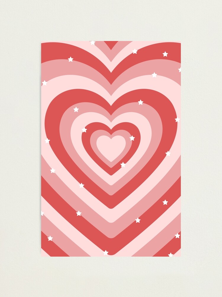 Aesthetic y2k pink pastel hearts with stars  Art Board Print for Sale by  Angela Aurel