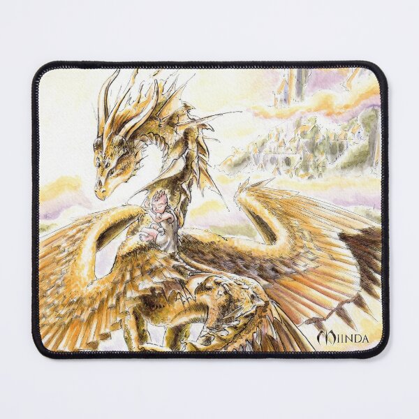 Golden dragon Mouse Pad