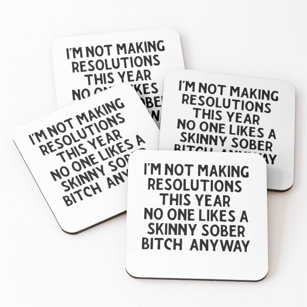 Item preview,  I'm Not Making Resolutions This Year No One Likes A Skinny Sober Bitch Anyway T-shirt,funny resolution t-shirt ,Birthday Gift Shirt, Gift Idea T-Shirt,Christmas Gift, Holiday Gift designed and sold by Djikou.