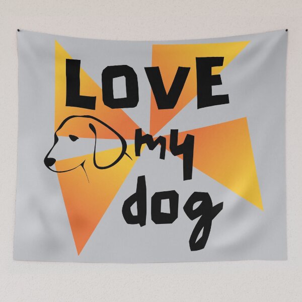 Item preview,  Love my Doggie  designed and sold by BronikowskiART.