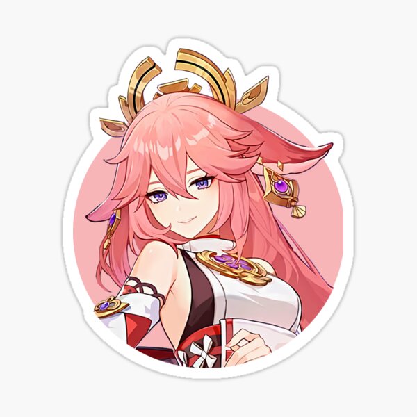 Yae Miko - Genshin impact Sticker