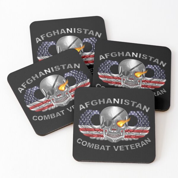 Item preview, Afghanistan Combat Veteran with American Flag designed and sold by SoldierAlways.