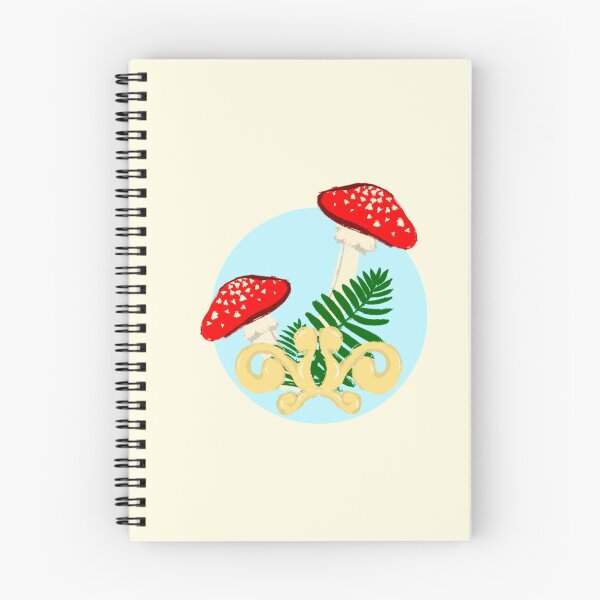 Item preview, Diseño de helecho verde seta roja designed and sold by Subie's Designs.