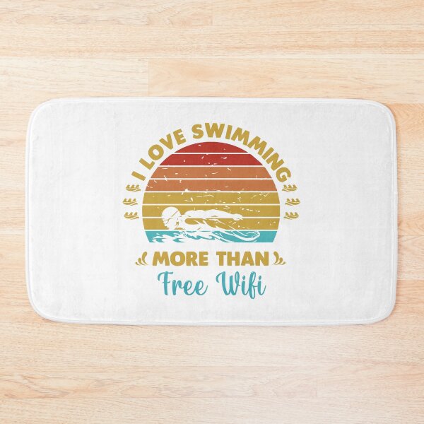 Item preview, I love swimming more than free wifi designed and sold by swimarts.