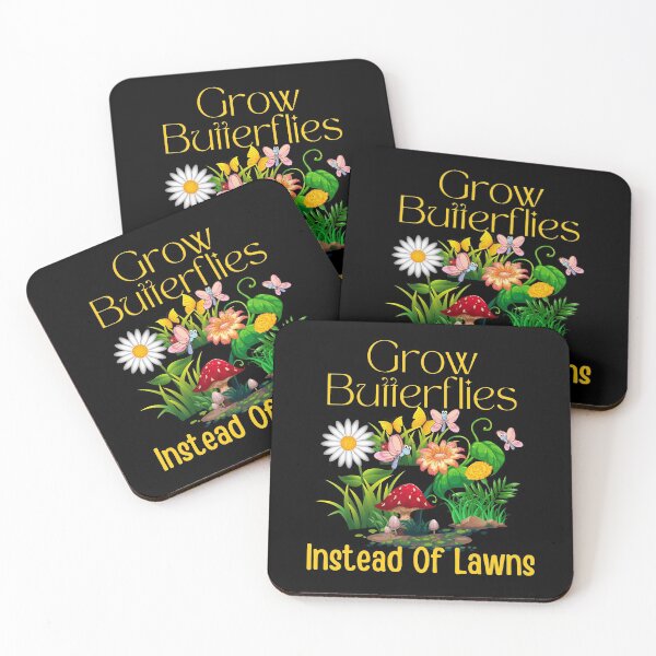 Item preview, Grow Butterflies Instead Of Lawns Colorful Design designed and sold by EarthArtDesigns.