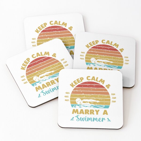 Item preview, Keep calm and marry a swimmer designed and sold by swimarts.