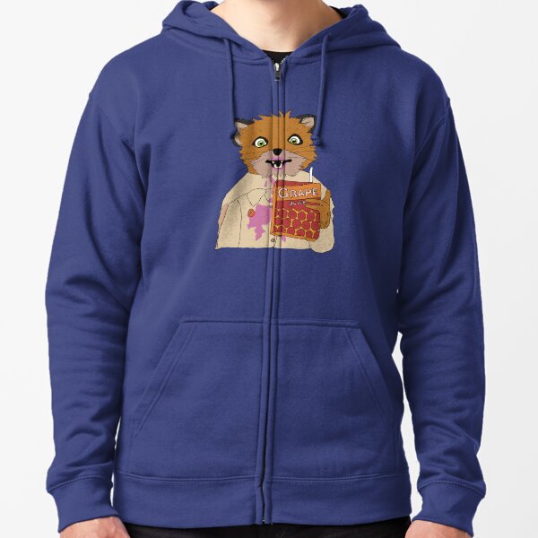 Juice Fox (Ash) Zipped Hoodie
