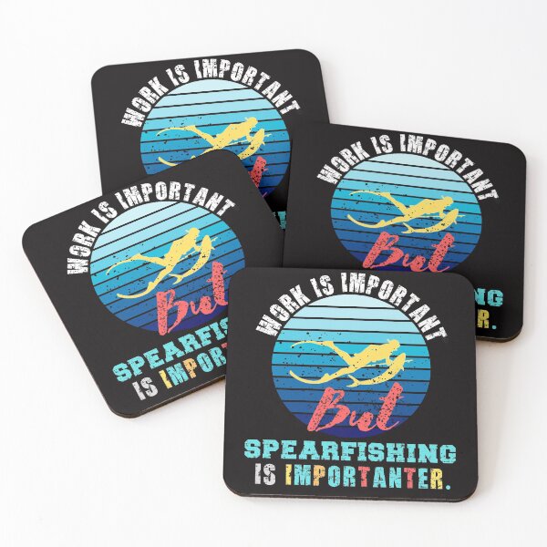 Item preview, work Is Important But Spearfishing Is Importanter funny gift idea for Diving & Freediving lovers 2022 designed and sold by Live  Today.