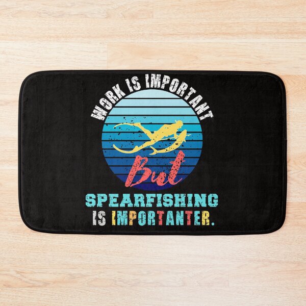 Item preview, work Is Important But Spearfishing Is Importanter funny gift idea for Diving & Freediving lovers 2022 designed and sold by Live  Today.