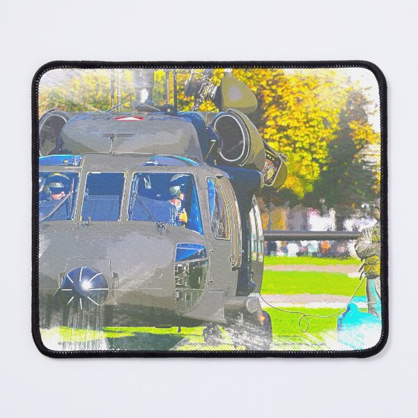 Item preview, Federal Black Hawk Helicopter Watercolor  designed and sold by Dingy Designs.