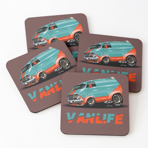 Item preview, Vanlife - Van Cartoon Illustration designed and sold by KiuraDesigns.