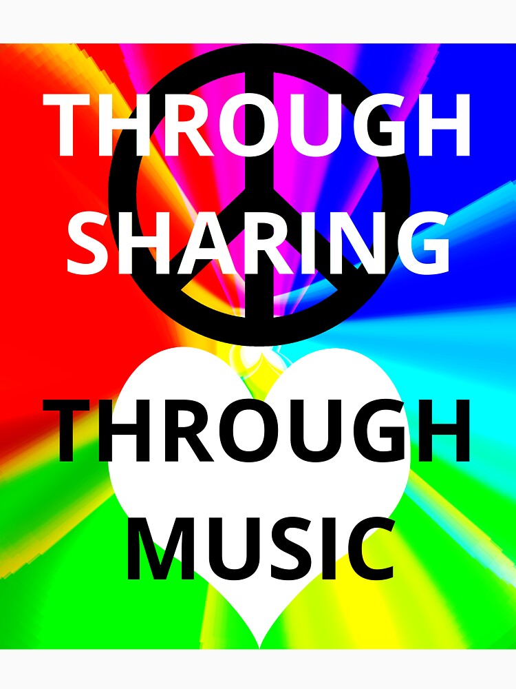Peace Through Sharing. Love Through Music by Scott-Vanya