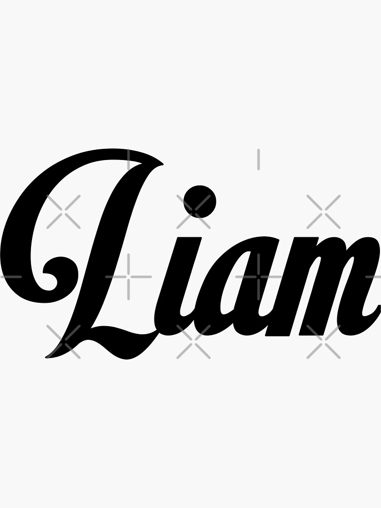 "Liam, liam name" Sticker for Sale by ennya123 Redbubble
