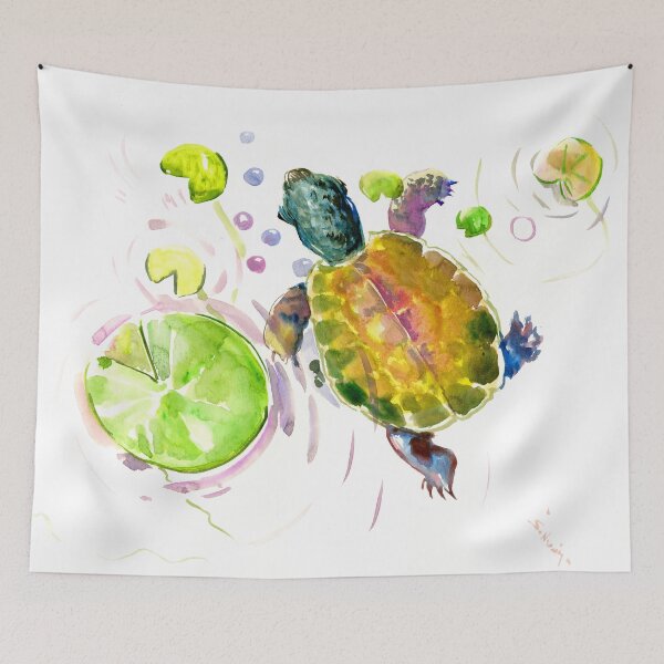 Item preview, Little Turtle and Lily PAds designed and sold by surenart.