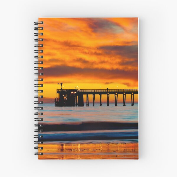 Item preview, Venoco Ellwood Pier, in Bacara beach CA during sunset designed and sold by Eyal Nahmias.
