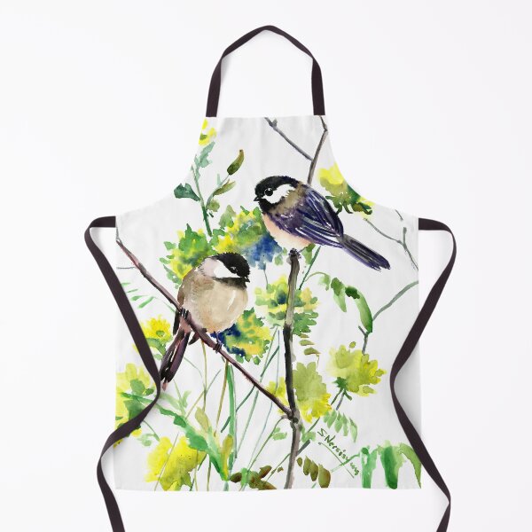 Item preview, Chickadees and Spring Flowers designed and sold by surenart.