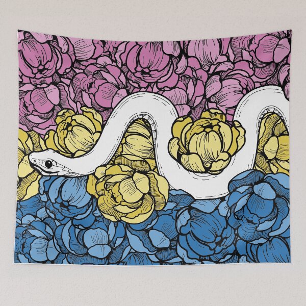 Item preview, Pansexual Snake Pride Flag designed and sold by izzychar.