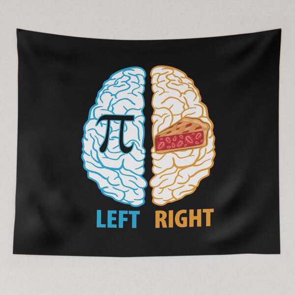 Item preview, Left Brain Right Brain Pi designed and sold by TravelScientist.