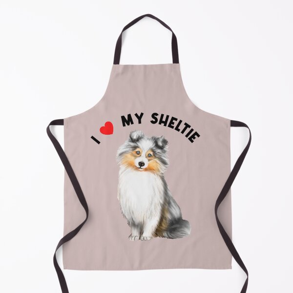 Item preview, I Love My Sheltie Cute Shetland Sheepdog Illustration Art designed and sold by adriana-holmes.