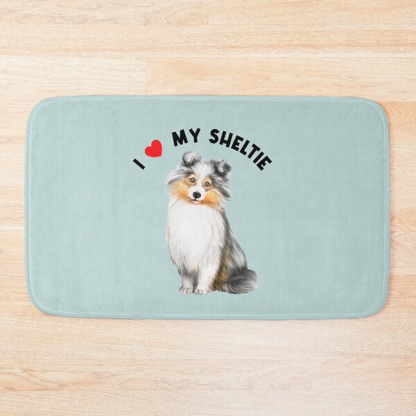 Item preview, I Love My Sheltie Cute Shetland Sheepdog Illustration Art designed and sold by adriana-holmes.