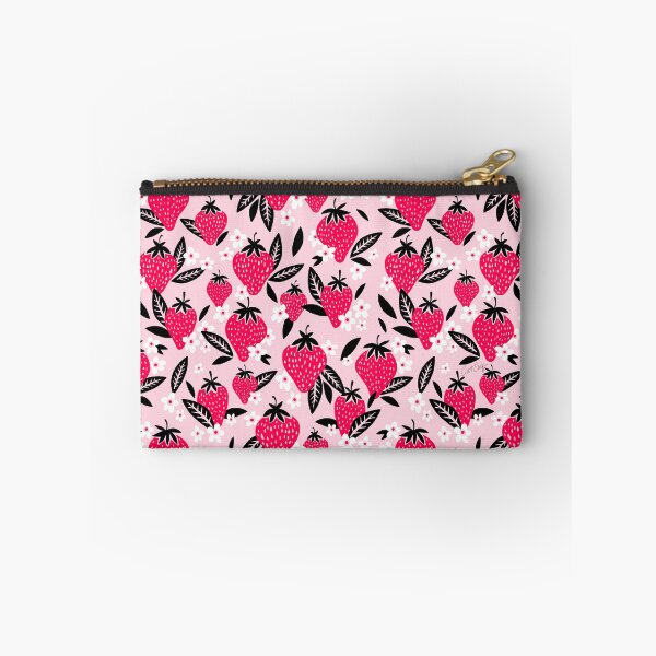 Item preview, Strawberry Blooms – Magenta & Black designed and sold by Cat Coquillette.