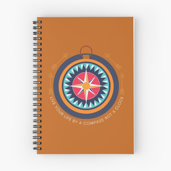 Item preview, Live Your Life By A Compass Not A Clock - Hiking Quote - #27 designed and sold by WildBerryMount.