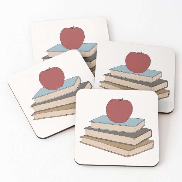 Item preview, Apple on Book Stack - Red Apple & Books designed and sold by Mrs-PenLine.