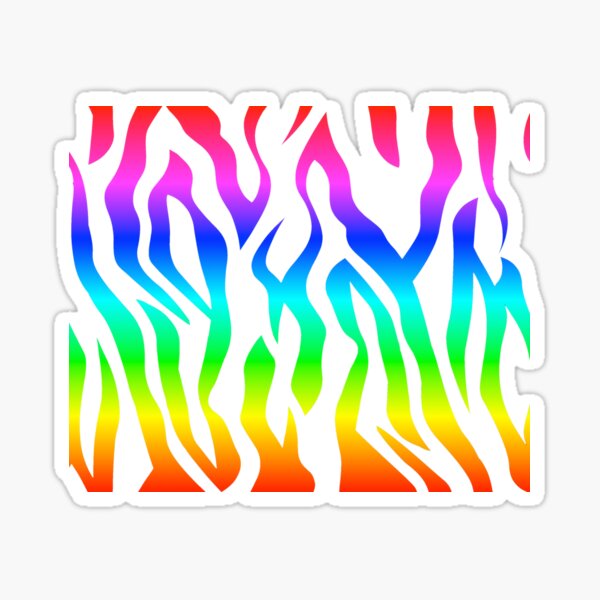 COOL GREEN RED ORANGE BLACK WHITE YELLOW FICTION Sticker