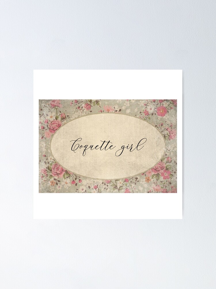 Coquette Chic Printable Wall Art - Elegant Fashion Poster