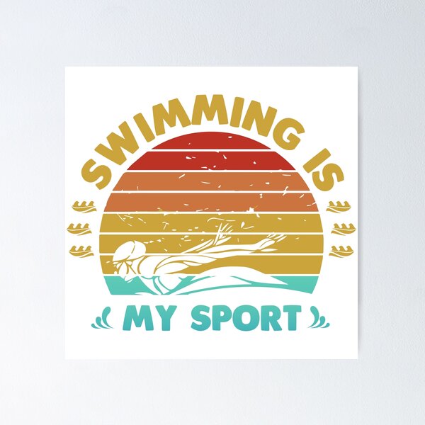 Born to swim evolution poster, Zazzle