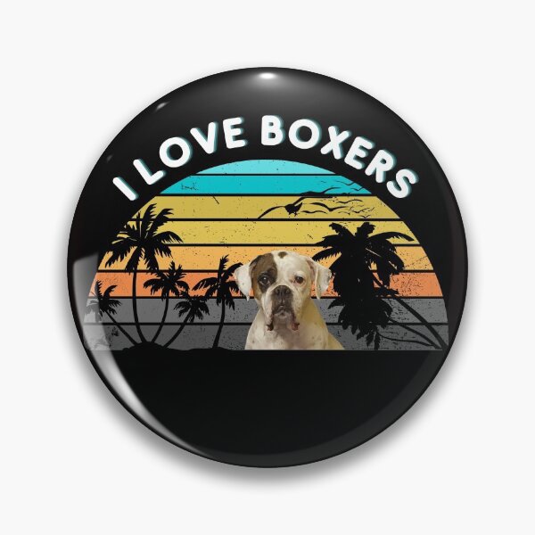 Artikelvorschau, ICH LIEBE BOXERS VINTAGE SONNENUNTERGANG entworfen und verkauft von Affyboss6.