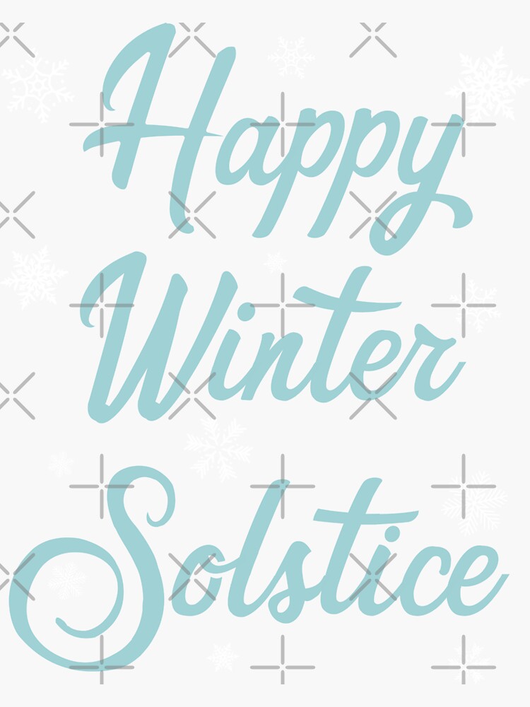 Happy Winter Solstice Sticker For Sale By Ahmadmseddi Redbubble