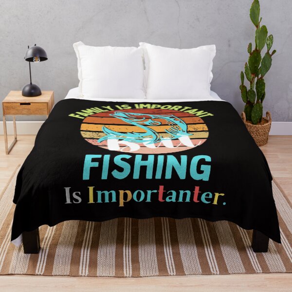 Item preview, family Is Important But Fishing Is Importanter funny gift idea for him & her 2022 designed and sold by Live Today.