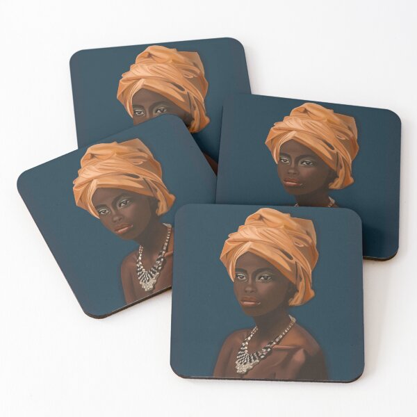 Item preview, A portrait of an African woman designed and sold by Abbey Griffin.