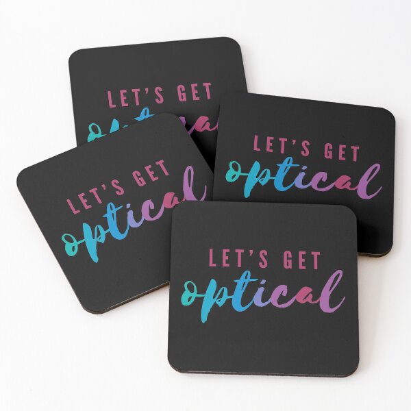 Item preview, Let's Get Optical | Funny Vision Pun designed and sold by Cardinal Designs.