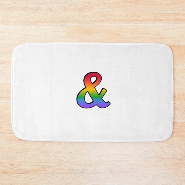 Item preview, You and I Romantic Rainbow Ampersand Symbol for Queer Gay Lesbian Valentines designed and sold by Inspirationmotivation.