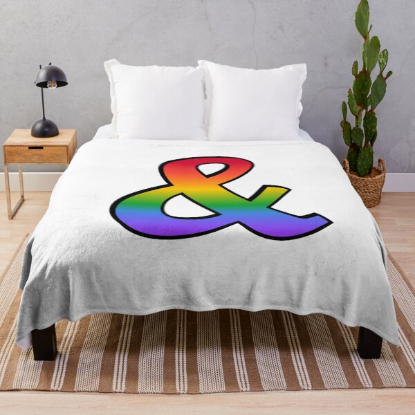 Item preview, You and I Romantic Rainbow Ampersand Symbol for Queer Gay Lesbian Valentines designed and sold by Inspirationmotivation.