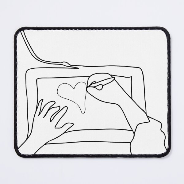 Item preview, Hands working on Graphic Tablet - Hand drawing a Heart on a Graphic Tablet designed and sold by Mrs-PenLine.