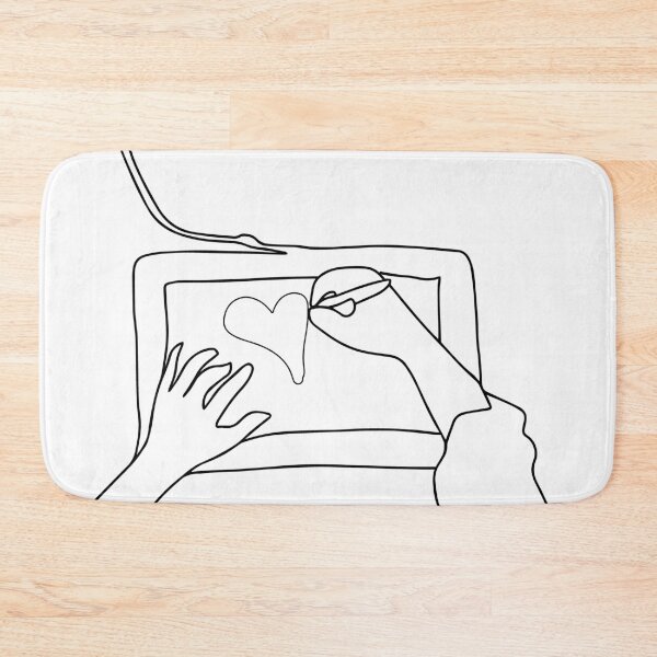 Item preview, Hands working on Graphic Tablet - Hand drawing a Heart on a Graphic Tablet designed and sold by Mrs-PenLine.