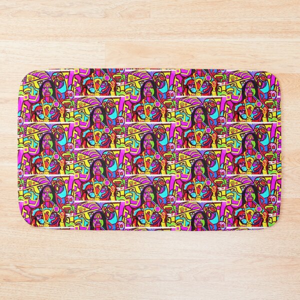 Item preview, Loco, multicolored ese, abstract tattooed Latino, procreate creation, abstract graffiti, vibrant proud Latino of the hood, insane design background of all colors. designed and sold by jjaeger3667.