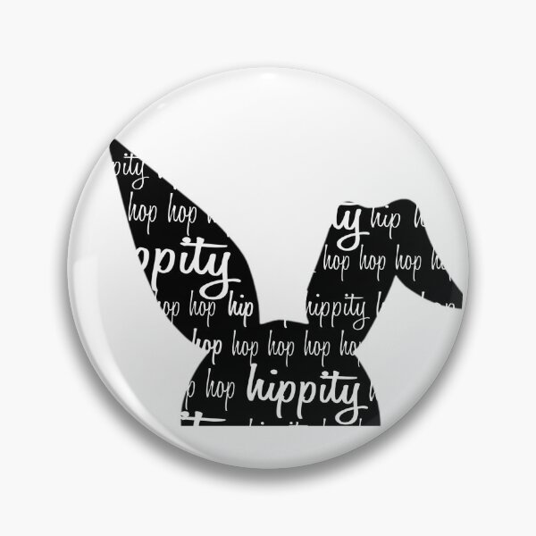 Artikelvorschau, Hippity Hop Hop Half Easter Bunny Schwarz entworfen und verkauft von Cedarrue.