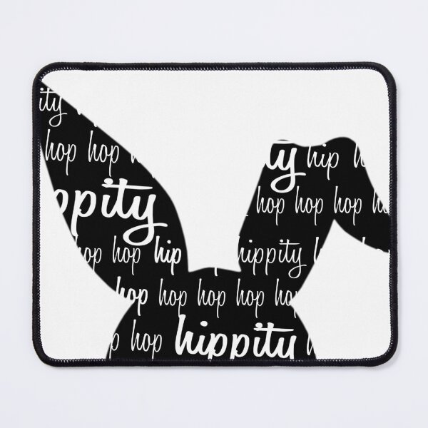 Item preview, Hippity Hop Hop Half Easter Bunny Black designed and sold by Cedarrue.