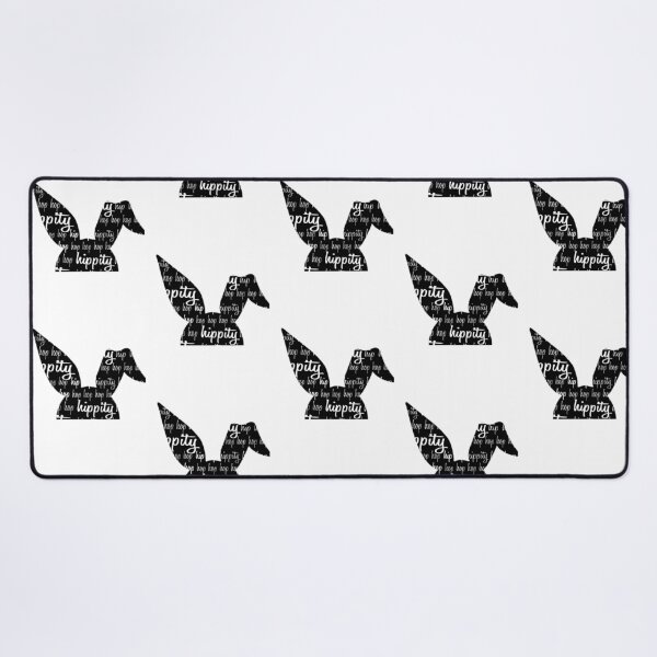 Item preview, Hippity Hop Hop Half Easter Bunny Black designed and sold by Cedarrue.